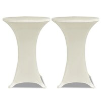 Statafelhoes Stretch &Oslash;80cm Cr&egrave;me (2 stuks)