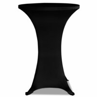 Statafelhoes 4 st stretch &Oslash;80 cm zwart