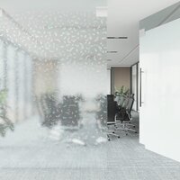 Raamfolies 3 st mat 3D regenboogpatroon PVC