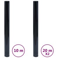 Raamfolies 3 st statisch mat PVC zwart