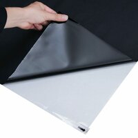 Raamfolies 3 st statisch mat PVC zwart