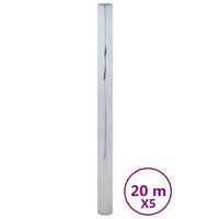 Zonnefolies 5 st statisch reflecterend PVC zilverkleurig