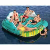 Drijfeiland Sunny Lounge 5-persoons opblaasbaar 291x265x83 cm