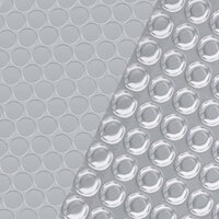 Zwembadfolie solar drijvend rechthoekig 10x5 m PE zilverkleurig
