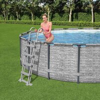 Flowclear Zwembadladder met 4 treden 122 cm