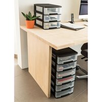 Bureauladeblok Babel A4 3x5 L zwart en transparant
