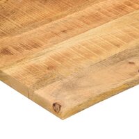 Bureaublad met ronding 100x60x2,5 cm massief ruw mangohout