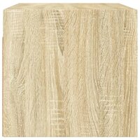 Wandkast met glazen deuren 68,5x37x35 cm sonoma eikenkleurig