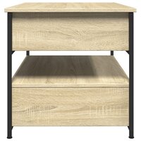 Salontafel 70x50x50 cm bewerkt hout en metaal sonoma eikenkleur