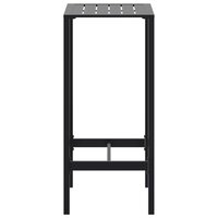 Bartafel 50x50x110 cm gepoedercoat staal zwart