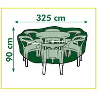 Tuinmeubelhoes voor ronde tafels 325x325x90 cm