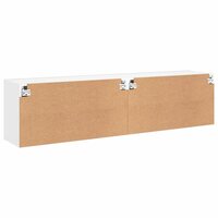 Tv-meubels 2 st wandgemonteerd 80x30x41 cm wit