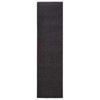 Sisalmat voor krabpaal 80x300 cm zwart