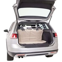Kofferbakhoes met bumperbescherming beige en zwart