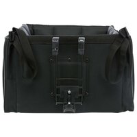 Fietsmand voor huisdieren voorop 41x26x26 cm zwart en grijs
