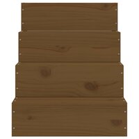 Huisdierentrap 40x49x47 cm massief grenenhout honingbruin