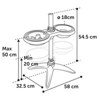 Voerstandaard Suvi M 1100 ml en 1500 ml grijs