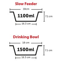 Voerstandaard Suvi M 1100 ml en 1500 ml grijs