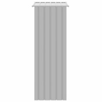 Vogelkooi 215x78x200 cm gegalvaniseerd staal grijs