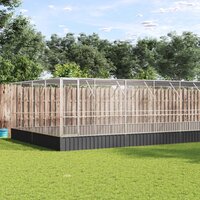 Voli&egrave;re met verlengstuk 832x414x212 m staal zilverkleurig