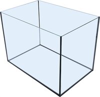 Merkloos Aquarium Met Zwarte Kit 35X23X26 CM
