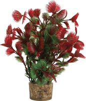 Zolux Ornament Pastic Plant Op Stenen Puntig Assorti 20X10X10 CM