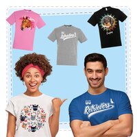 Merkloos T-Shirt Hello Summer Puppies Wit L