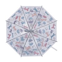 Merkloos Paraplu Cats And Dogs Transparant 83X83X81,5 CM