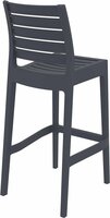 Siesta Ares Stapelbare Barkruk 75 Cm Donkergrijs (Per 2 Stuks)