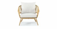 The Outsider Poppy Loungestoel Acaciahout Wicker