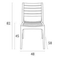 Siesta Ares Stapelbare Tuinstoel Wit (Per 2 Stuks)