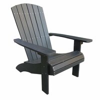 The Outsider Milan Loungestoel Adirondack Polywood Zwart