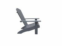 The Outsider Milan Loungestoel Adirondack Polywood Zwart