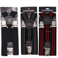 Bretels Heren - 3 Clips -  2 Stuks - Bretels - Bretels Heren Volwassenen Zwart twee stuks