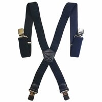 Bretels Heren - 2 Stuks - Bretels - Bretels Heren Volwassenen - 4 Clips Bretels -  2 Stuks Blauw en Blauw