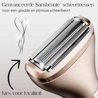Sansbeaute&reg; 2 In 1 Ladyshave + 2 Extra Scheerkoppen