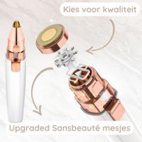 Sansbeaut&eacute;&reg; 2-In-1 Wenkbrauw En Gezichtstrimmer | White Edition