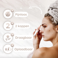 Sansbeaut&eacute;&reg; 2-In-1 Wenkbrauw En Gezichtstrimmer | White Edition