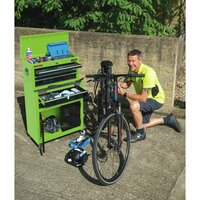 Rolkast met gereedschapskist 61,6x33x99,8 cm groen
