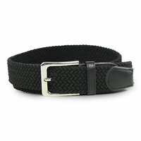 Elastische Riem -  Stretch Riem - Gevlochten Zwart En Tactical Belt - Koppelriem - 2 Stuks -  Zwart 150