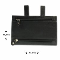 Moneybelt  - Gratis Leren Riemtasje - Bruin Riemtasje - Riem Met Rits - Riem Met Geheimvak 125