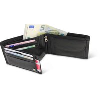 Portemonnee Heren - Grote Portemonnee Uitgebreid - Heren Portefeuille zwart