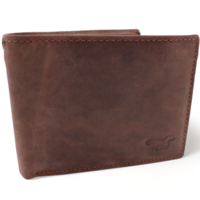 Portemonnee Heren - Grote Portemonnee Uitgebreid - Heren Portefeuille Cognac