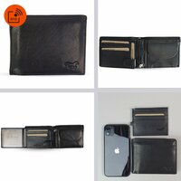 Portemonnee Heren - Grote Portemonnee Uitgebreid - Heren Portefeuille Cognac