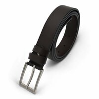 Riem Casual - Riem Heren - Riem Dames - 3 Cm Riem - Leren Riem - Smalle Riem - Leer 105 Donker bruin