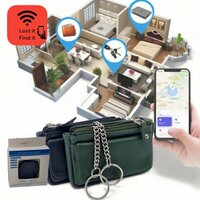 Twee Pak Sleuteletuis En Finder Tracker - Groen/Zwart - Voordeelpakket - Sleuteletuis Heren En Dames