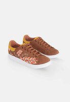 Mangar&aacute; Women&#039;s Sneakers Embroidery Suede Brown 37