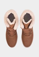Women&#039;s Winter Boots Suede - With Shearing Details Beige 38