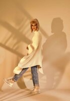 Women&#039;s Winter Boots Suede - With Shearing Details Beige 40