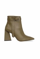 Mangar&aacute; Salvia Ankle Boot Heeled - Stylish Leather Footwear Green 40